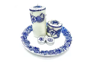 Three candle set